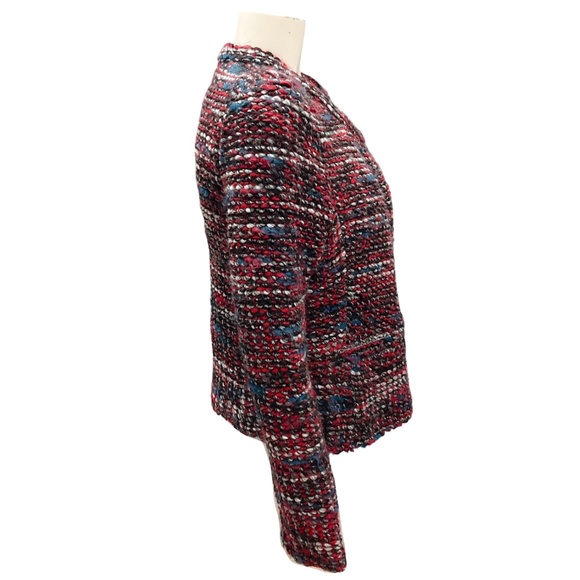 IRO RED / BLUE 2016 CARENE TWEED JACKET - Picture 2 of 4